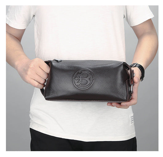 Bolsa de Cuero Genuino Impermeable para Hombre - Image 13