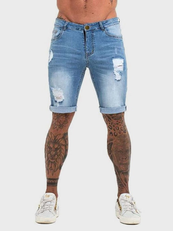 Pantalones Vaqueros Rotos Hombre Colores Claros - Estilo Verano