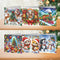 Tarjetas Navideñas con Pintura de Diamantes 6 Diseños Combinados