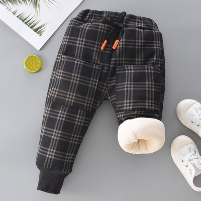 Pantalones Cálidos Acolchados de Felpa para Niña - Image 18