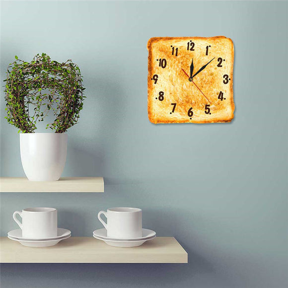 Reloj de Pared Moderno con Diseño de Pan Artesanal Realista