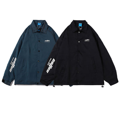 Chaqueta Casual para Hombre con Estampado Retro y Diseño Oversize Tipo Utilidad - Image 3