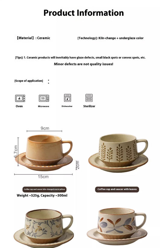 Taza de Café Stoneware Retro Diseño Lujo Contemporáneo - Image 13