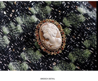 Chaqueta Suelta de Rayas Verdes para Mujer - Estilo Casual Moderno - Image 14