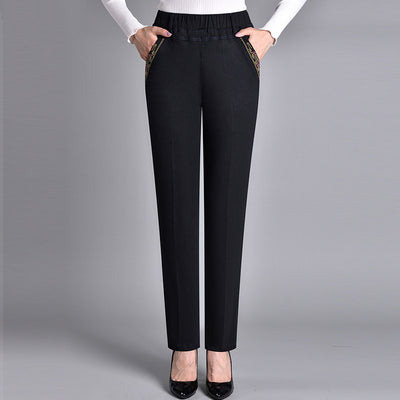 Pantalones Vaqueros Talle Alto Cintura Elástica Corte Recto - Image 5