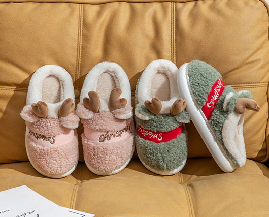 Pantuflas Navideñas de Invierno con Diseño de Alce - Cómodas y Acogedoras - Image 16