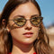 Gafas de Sol Cat Eye Triangulares sin Marco para Mujer