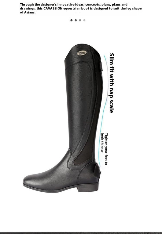 Botas Ecuestres de Cuero Genuino Negro - Image 9