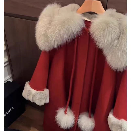 Abrigo de Lana con Pelaje de Zorro - Colección Invierno - Image 3