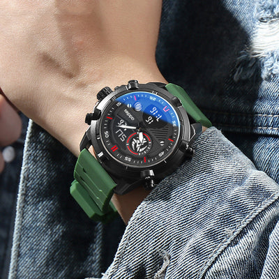 Reloj Deportivo para Hombre con Esfera Luminosa y Detalles en Metal - Image 11