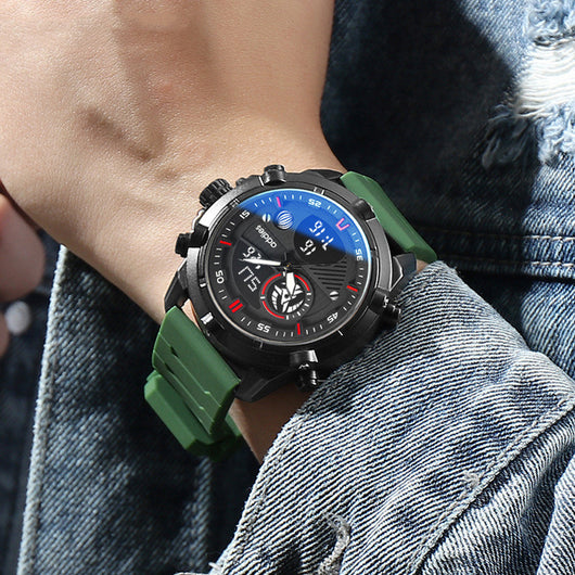 Reloj Deportivo para Hombre con Esfera Luminosa y Detalles en Metal - Image 11