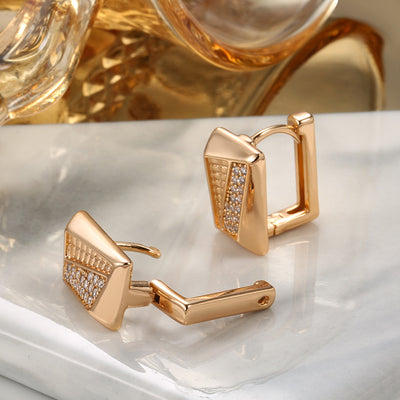 Aretes de Circonita Engarzada - Estilo Europeo y Estadounidense para Mujer - Image 10