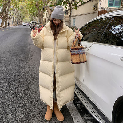 Abrigo Acolchado de Algodón para Invierno - Chaqueta Térmica Versátil Largo Medio - Image 19