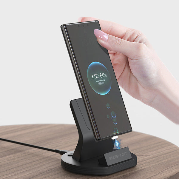 Cargador Inalámbrico Magnético para Celular con Base Vertical