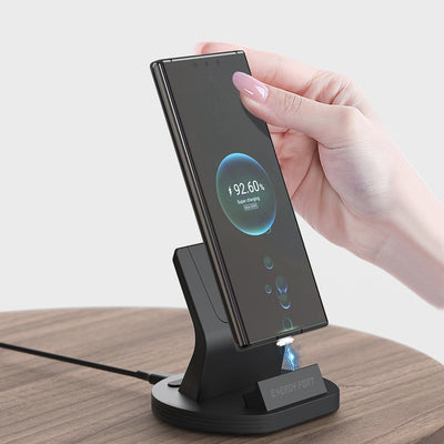 Cargador Inalámbrico Magnético para Celular con Base Vertical