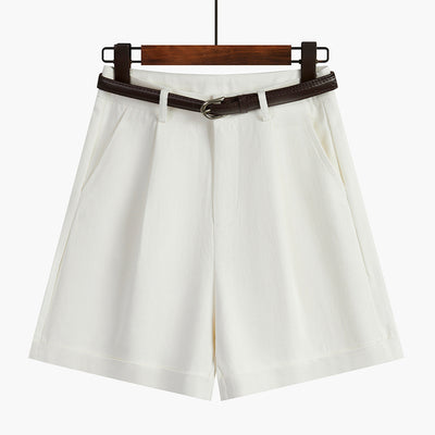 Pantalón Ancho Blanco de Pierna Recta - Versión Coreana Multiusos - Image 2