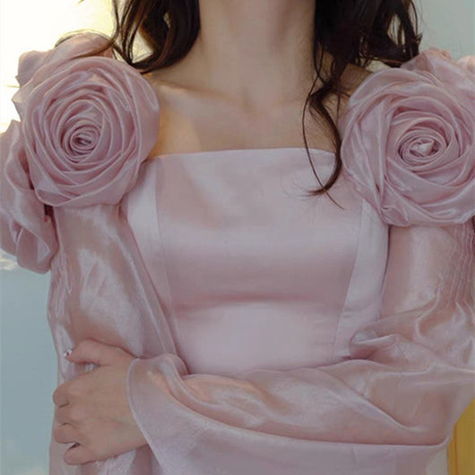 Blusa Elegante con Mangas Acampanadas para Mujer