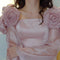 Blusa Elegante con Mangas Acampanadas para Mujer