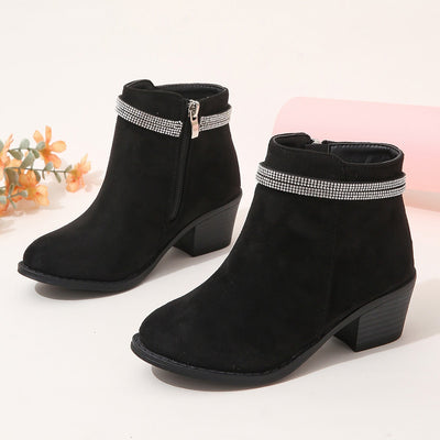 Botines para Niñas con Doble Correa y Detalles de Cristal - Image 14