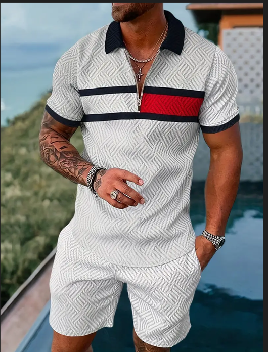 Conjunto Deportivo Polo y Shorts para Hombre - Image 6