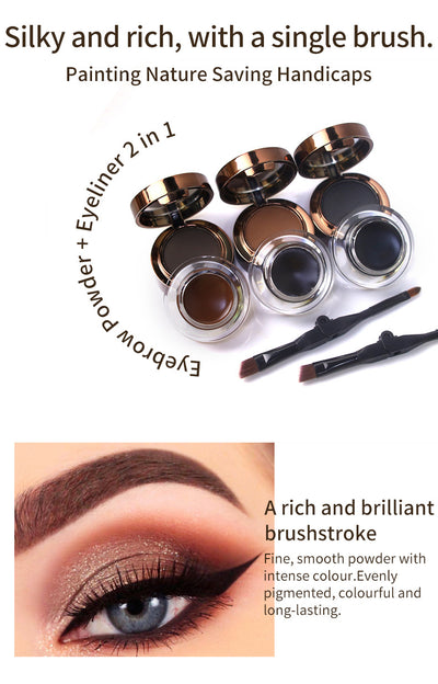 Delineador y Gel de Cejas Dual 2 en 1 - Resistente al Agua y Sudor - Image 14