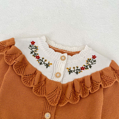 Cardigan de Encaje de Algodón para Bebé Niña - Manga Larga Otoño - Image 9