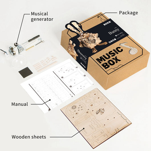 Caja de Música de Madera Armada - Image 9