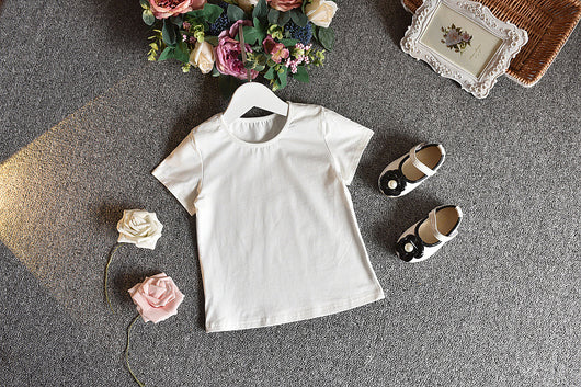 Conjunto Infantil: Blusa Manga Corta con Falda Tirantes - Image 5