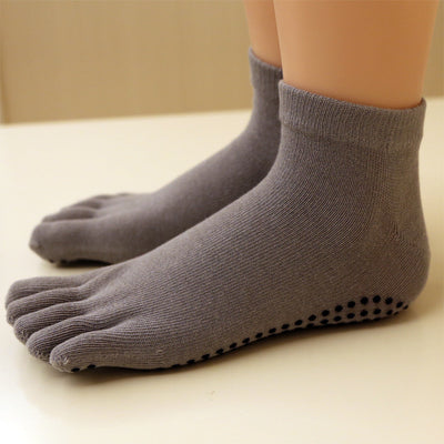 Calcetines Deportivos de Algodón con Dedos Separados Antideslizantes - Image 3
