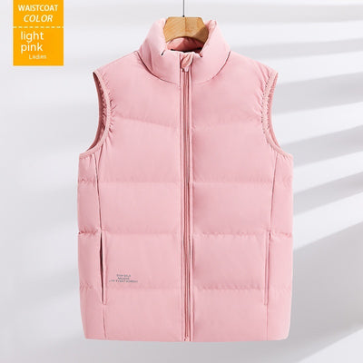 Chaleco Acolchado Talla Grande con Cuello Mao - Image 7