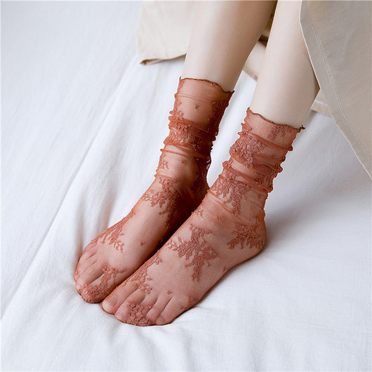 Medias de Tul Encaje Hada - Mallas de Malla Transparente - Image 13