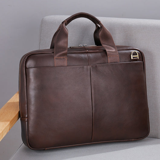Maletín Profesional de Cuero Genuino Gran Capacidad para Hombre - Image 7