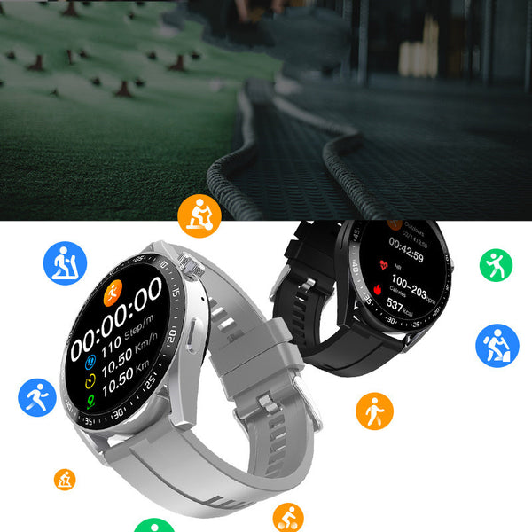 Reloj Inteligente para Hombre con Carga Inalámbrica, NFC y Monitor de Salud