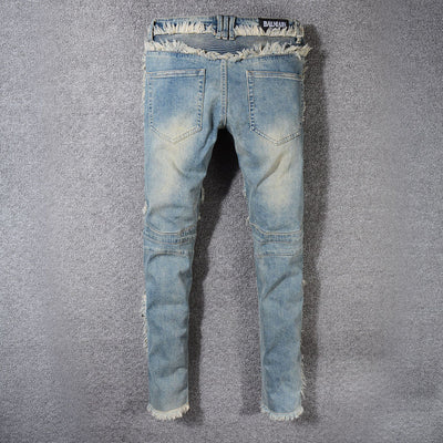 Pantalones Moto Denim con Refuerzos en los Pies - Image 6
