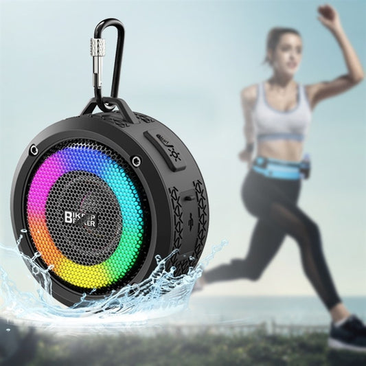 Parlante Bluetooth Portátil Resistente al Agua con Luces RGB