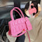 Bolsa de Hombro Multicolor con Textura Grid y Billetera - Tote Elegante para Mujer