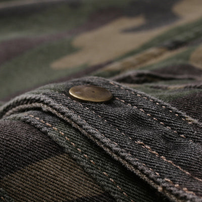 Camisa Camuflaje Slim Fit con Bolsillos - Manga Corta Estilo Coreano - Image 12