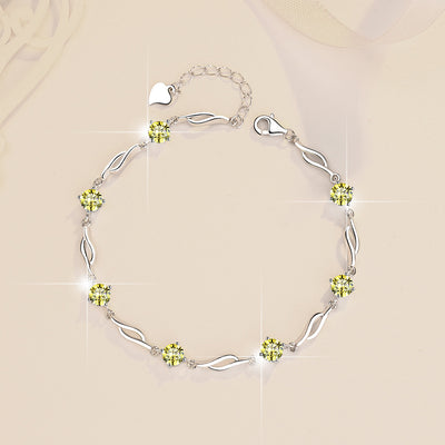 Pulsera de Plata Esterlina con Moissanita Multicolor S925 - Image 10