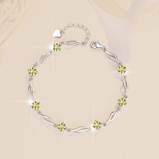 Pulsera de Plata Esterlina con Moissanita Multicolor S925 - Image 10