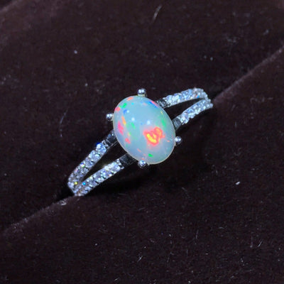 Anillo de Plata 925 con Ópalo Natural - Diseño Elegante para Mujer - Image 10