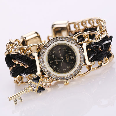 Reloj de Dama Estilo Étnico con Correa Tejida - Image 4