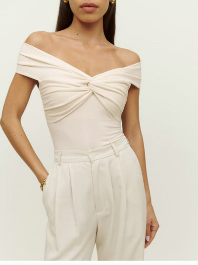 Top Tejido Crop Escote en V Hombros Descubiertos - Ajuste Ceñido Verano - Image 13