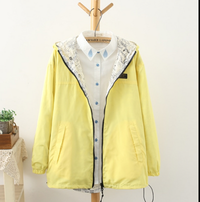 Chaqueta Reversible Estilo Coreano - Abrigo Béisbol Trendy Dos Caras - Image 2