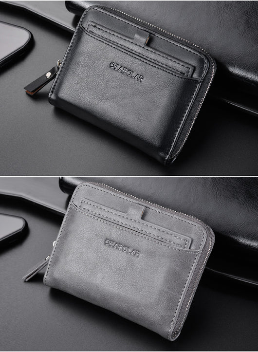 Billetera Retro Multiusos de Cuero PU Impermeable con Monedero y Clip - Image 11