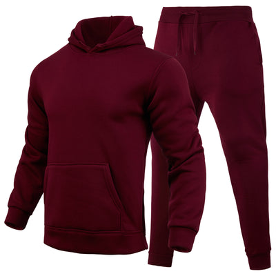 Sudadera Hoodie Slim Fit de Color Sólido para Hombre - Image 10