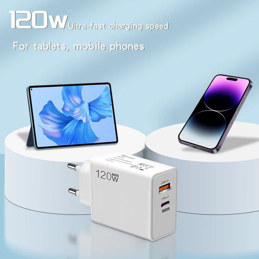 Cargador Rápido Universal para Celular - Estándares Europeo, Americano y Británico