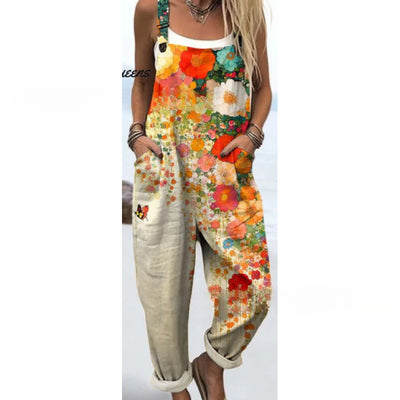 Pantalón Casual de Tiro Alto con Tirantes y Estampado Digital - Image 13