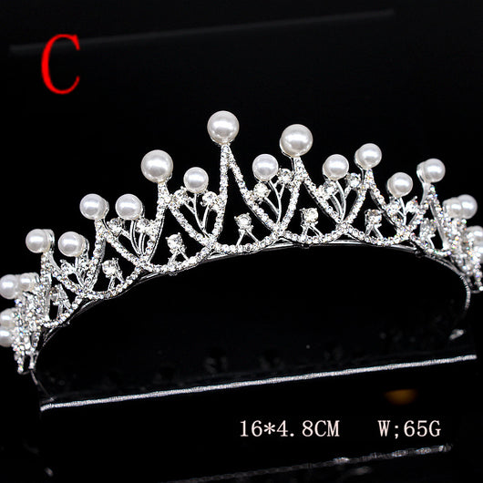 Diadema de Cristales y Perlas Brillantes Premium - Image 4
