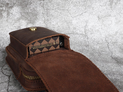 Bolsa de Cintura en Cuero Crazy Horse - Cartera Funcional para Hombre - Image 17