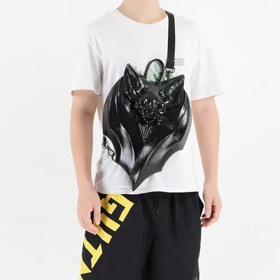 Bolsa de Pecho Gótica con Diseño de Murciélago - Image 4